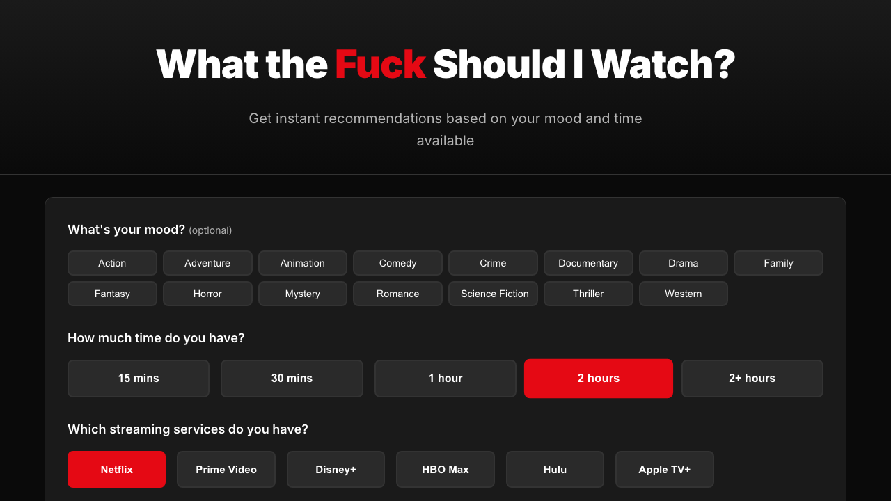 What the flix Website